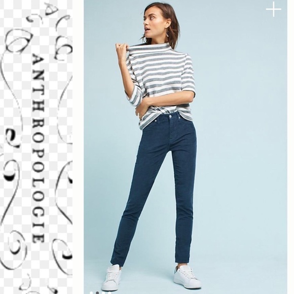 ANTHROPOLOGIE MOM Cords Skinny Pants 28x32 New NWT - Picture 1 of 6
